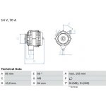 generátor BOSCH 0 986 038 730