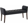 Lavice do předsíně Design-Shop Cleopatra Chaiselongue tmavé Tmavě šedá