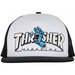 SANTA CRUZ Thrasher Screaming Logo Mesh Trucker High Profile Hat Santa Cruz White/Black – Hledejceny.cz