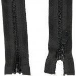 Prima-obchod Zip kostěný No 5 dělitelný 2 jezdce / dvoucestný 60 cm bundový, barva Černá – Hledejceny.cz