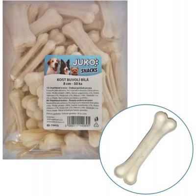 JUKO Snacks Kost buvolí bílá 8 cm 50 ks – Hledejceny.cz