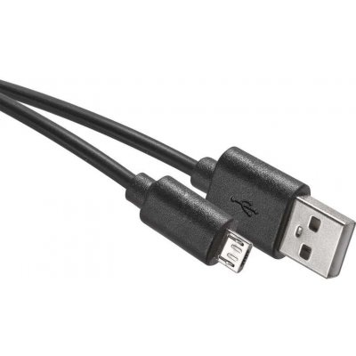 Emos SM7007BL USB 2.0 A/M - micro B/M, 0,2m, černý – Zbozi.Blesk.cz