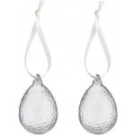 Skleněná velikonoční vajíčka Gry Clear set 2 ks COOEE Design – Hledejceny.cz