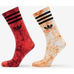 adidas Tie Dye Socks 2-Pack White/ Orange/ Bright Red