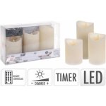 MAXMIX svíčka LED PLAMEN,dálk.ovl.,stmívání,časovač,SL.KOST 3ks 0.52 Kg – Hledejceny.cz