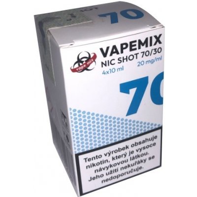 VapeMix NIC SHOT 70/30 4x10ml 20mg – Hledejceny.cz