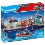 Playmobil 70769 velká kontejnerová loď s celní lodí – Hledejceny.cz