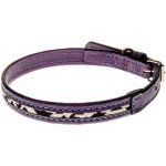 COBBYS PET Obojek z pravé kůže zdoben textílií – Hledejceny.cz