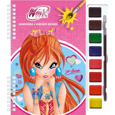 Winx Club Bloom Omalovánky s vodovými barvami