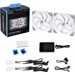 Lian Li UNI FAN SL140 RGB PWM White 2 ks with Controller UF-SL140-2W – Hledejceny.cz