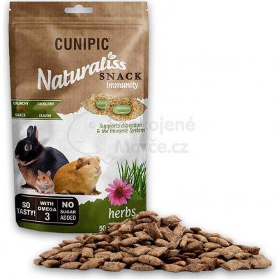 Cunipic Naturaliss Snack Immunity Herbs 50 g – Zboží Mobilmania