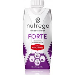 NUTREGO FORTE S PŘÍCHUTÍ LESNÍ JAHODA POR SOL 12X330ML