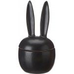 Wikholmform Dekorační dóza s víčkem a oušky ELARIA V.18 cm černá – Sleviste.cz