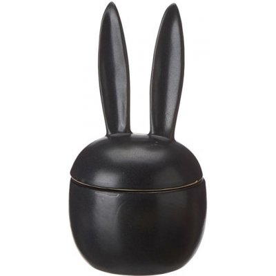 Wikholmform Dekorační dóza s víčkem a oušky ELARIA V.18 cm černá – Sleviste.cz