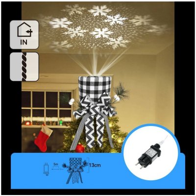 Aigostar B.V. - LED ván projektor sněhových vloček LED/5W/230V stud bílá černá/bílá | B10303ADWC – Hledejceny.cz