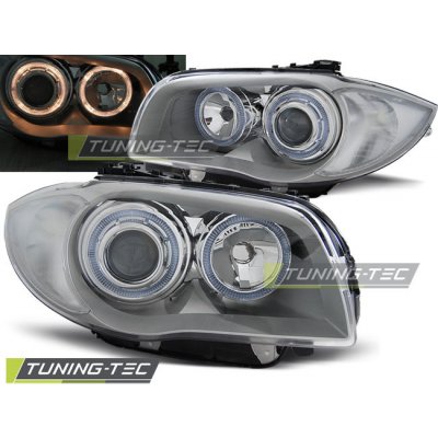 Tuning-Tec Přední čirá světla BMW 1 E81 + E87 (2004 - 2012) - chromované - Angel Eyes – Hledejceny.cz