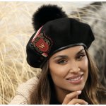 Willi Hats Heaven zimní černý baret ozdobený ARISA – Hledejceny.cz