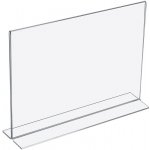 A-Z Reklama CZ plastový stojánek na 1 list papíru tvar T na šířku A4 – Zboží Mobilmania