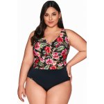 Ava Lingerie Jednodílné plavky SKJ 60 Floral bez kostice Černo-barevná – Zbozi.Blesk.cz