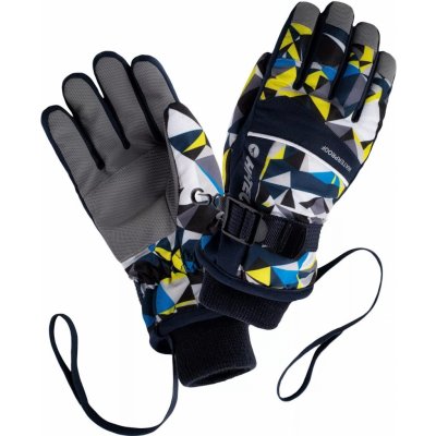 Hi-Tec Harri JR dětské junior lyžařské rukavice Barva: dress blue/skydiver/sulphur spring – Zboží Mobilmania
