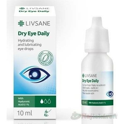 Livsane Oční kapky suché oči bez konzervantů s 0,1% HA 10 ml – Zboží Dáma