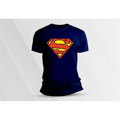 Sandratex dětské bavlněné tričko Superman. Námořnická modrá