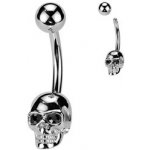 Šperky4U piercing do pupíku lebka WP0096 – Zboží Dáma