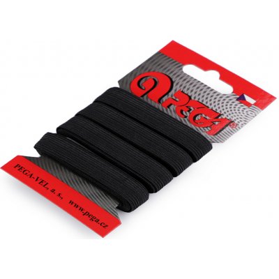 Prádlová pruženka na kartě šíře 12 mm Varianta: 2 (7001) černá, Balení: 1 karta – Zboží Mobilmania