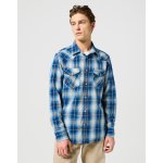 Wrangler pánská košile dlouhý rukáv Western shirt 112357251 Buffalo indigo – Zboží Dáma