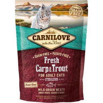 Carnilove Fresh Carp & Trout for Adult Cats Sterilized 400 g – Hledejceny.cz