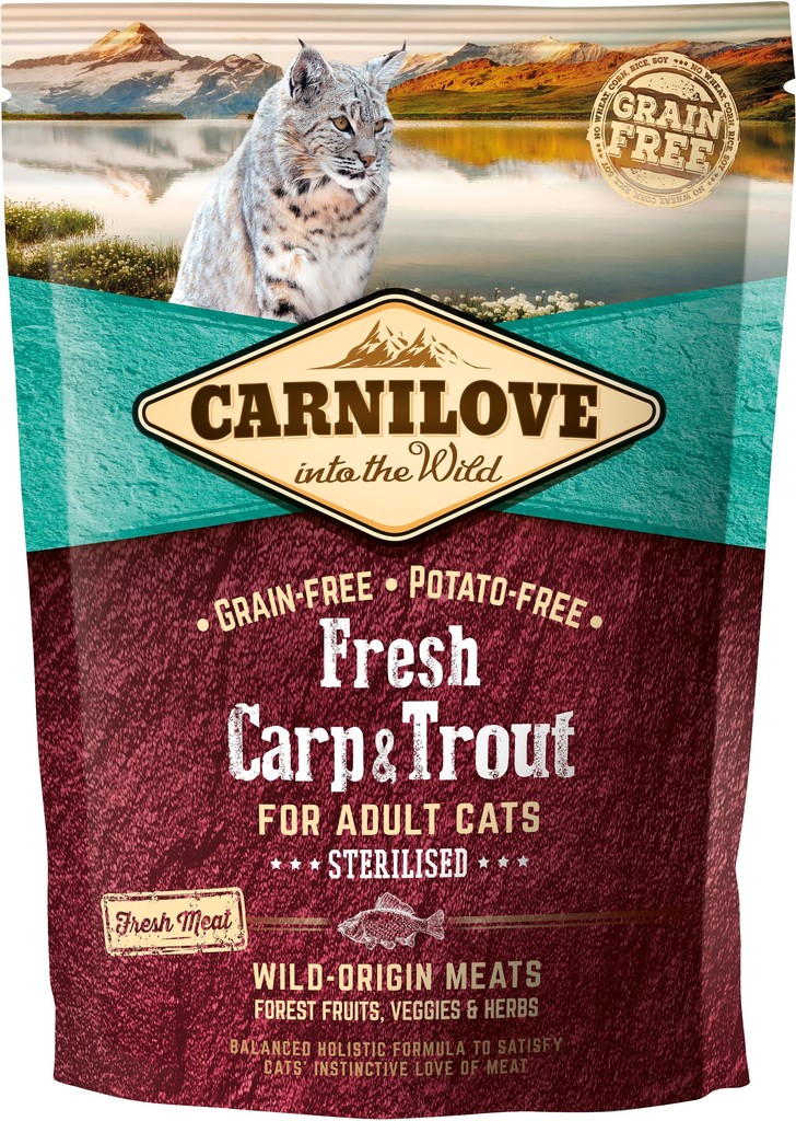 Carnilove Fresh Carp & Trout for Adult Cats Sterilized 400 g