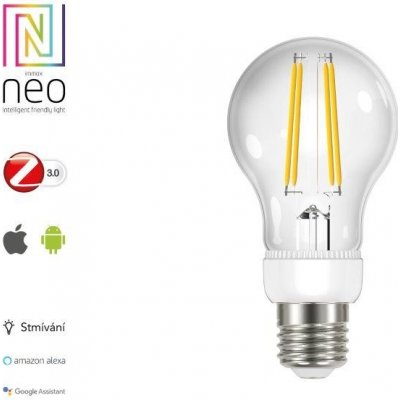 Immax Neo SMART LED filament E27 6,3W, teplá bílá, stmívatelná, Zigbee 3.0 – Zboží Mobilmania