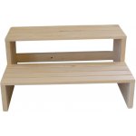Hanscraft Schůdky k vířivce 2 stupně 100 cm natural 173005 – HobbyKompas.cz