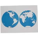 Montessori kontrolní mapa světa Nová bez popisků – Sleviste.cz