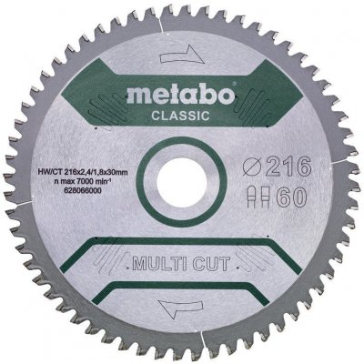 Metabo pilový kotouč HW/CT 216x30, 60 PZ/LZ 5° záp. 628066000