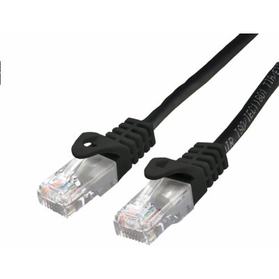 C-TECH CB-PP6-025BK patch, Cat6, UTP, 0,25m, černý – Zboží Mobilmania