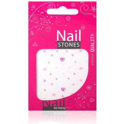 Diva & Nice Cosmetics Ozdobné kamínky na nehty Pink heart – Zbozi.Blesk.cz