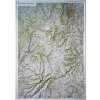 Nástěnné mapy IGN Monts D'Auvergne - plastická mapa 80 x 113 cm