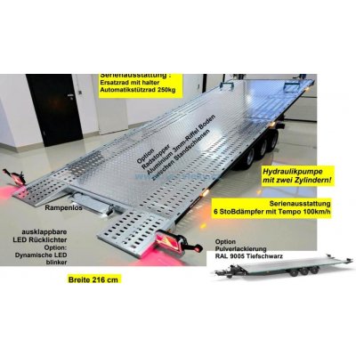 Balhanger Přívěs TriMaxLift 3560 3500kg hydr. sklopný autopřepravník – Hledejceny.cz
