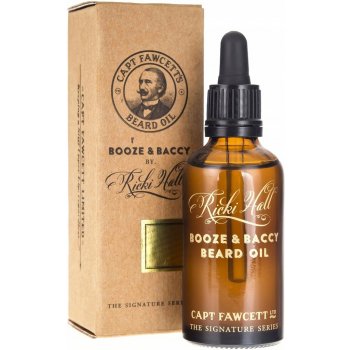 Captain Fawcett Ricki Hall's Booze & Baccy olej na vousy 50 ml