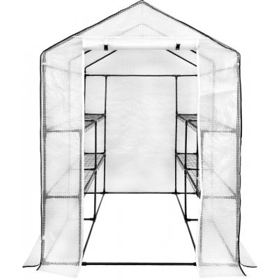 4iQ Group s poličkami 1,4 x 1,4 x 2 m bílý – Hledejceny.cz