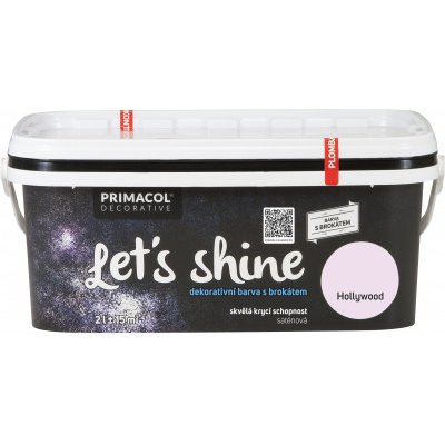 Primacol Decorative Lets Shine dekorativní barva s brokátem, Hollywood, 2 l – Zbozi.Blesk.cz