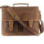 Greenburry kožená aktovka 1722-25 hnědá – Zboží Mobilmania