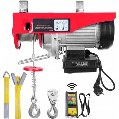 SucceBuy Elektrický naviják s dálkovým ovládáním, 250 kg, 12 m lano
