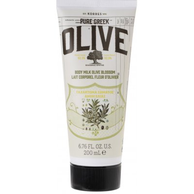 Korres Pure Greek Olive hydratační tělové mléko s řeckým extra panenským olivovým olejem s vůní olivového květu 200 ml