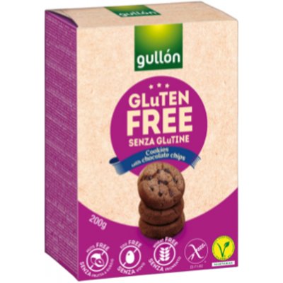 Gullón Gluten free sušenky bez lepku s kousky čokolády 200 g – Hledejceny.cz