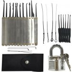 Sada planžet LockPick 15v1 + 1ks trénovací průhledný zámek LG-COT-103 – Hledejceny.cz
