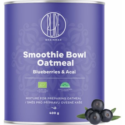 BrainMax Pure Ovesná kaše acai a borůvky BIO 400 g – Zboží Mobilmania