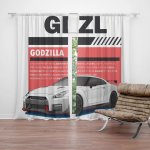 Sablio Závěs Nissan GTR 35 Godzilla: 2ks 140x250cm – Hledejceny.cz