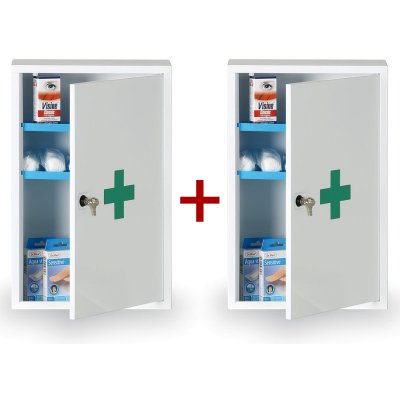 B2B Partner Kovová lékarnička na zeď 30 x 46 x 14 cm 1+1 ZDARMA – Sleviste.cz